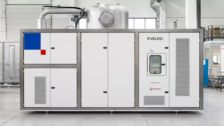Verdampfer mit mechanischer Brüdenverdichtung EVALED RVF 25 von Veolia